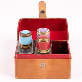 A French Leather Perfume Casket