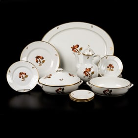 Royal Copenhagen Brown Iris Dinner Service