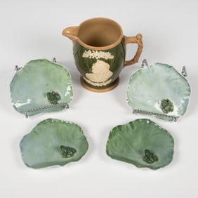 Royal Copenhagen Frog on Lilly Pad Trinket Dishes