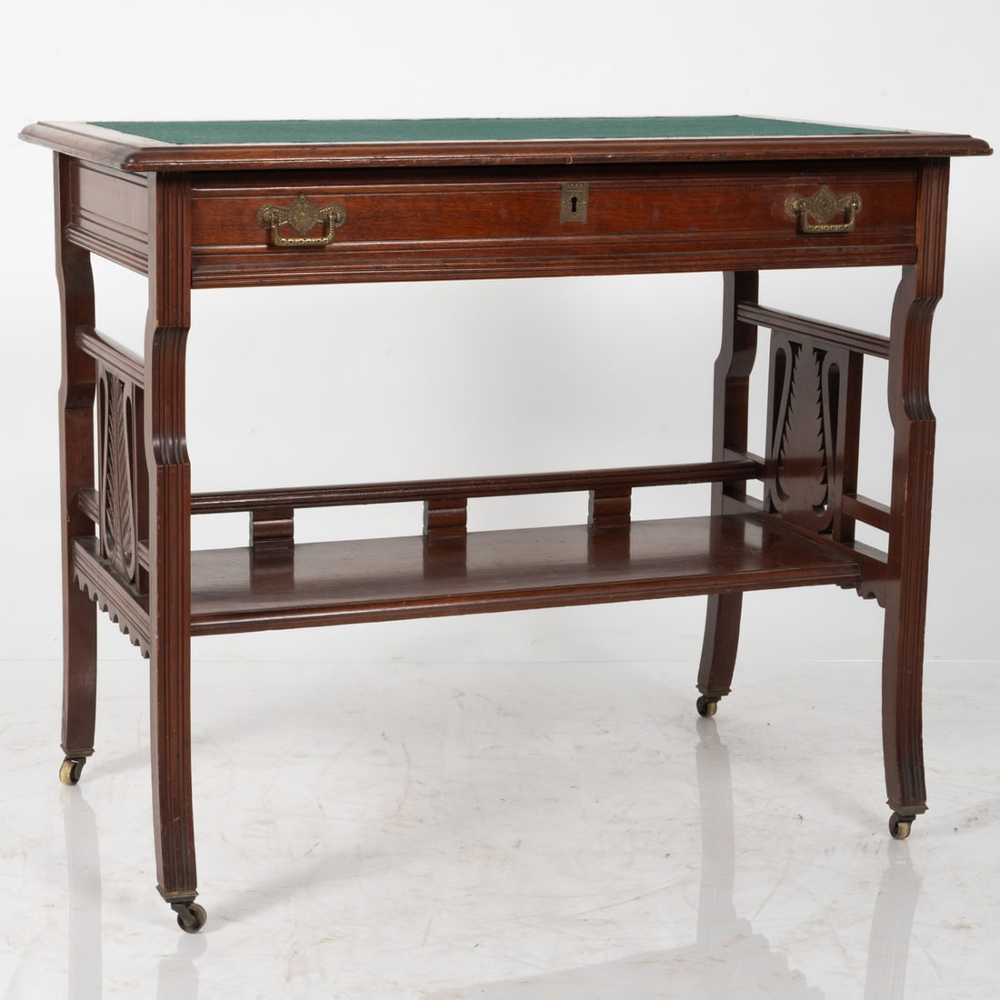 American Victorian Walnut Console Table (1 of 6)
