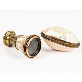 French Monocular and Trinket Box,
