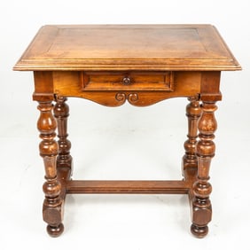 A French Louis XIII Style Walnut Table
