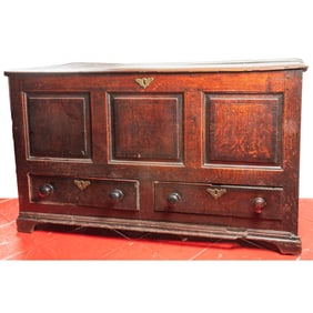 An English Oak Coffer Chest,