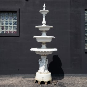Four Tier Cast Aluminum Fountain