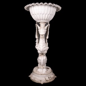 Cast Aluminum Griffin Garden Urn