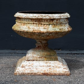 Cast Iron Garden Urn