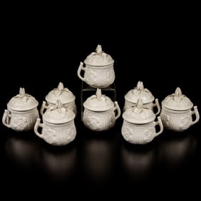 Mottahedeh Italian Blanc de Chine Pot de Creme