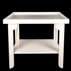 White High Gloss Tray Table