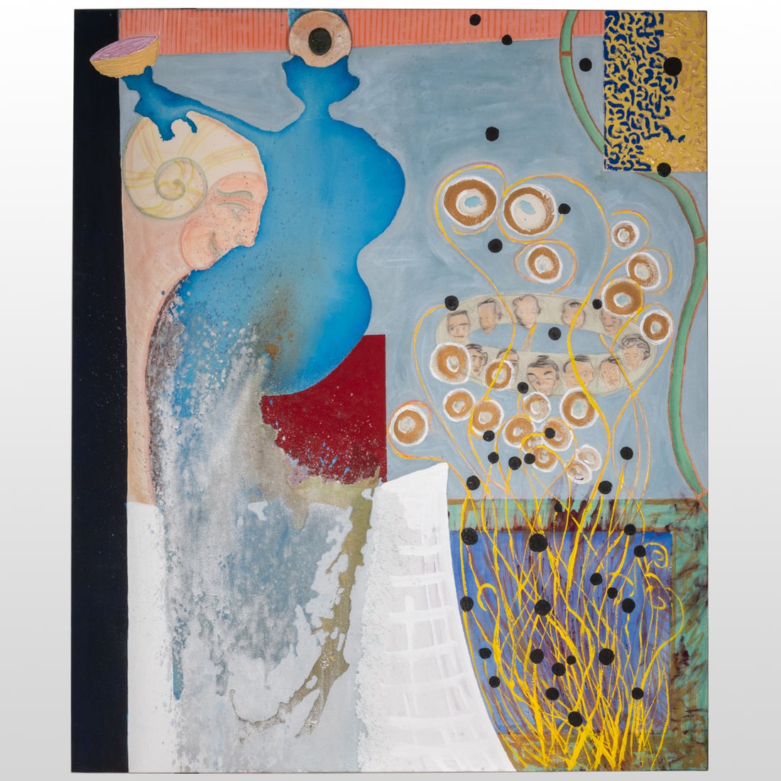 Robin Winters (American, b.1950): Robin Winters (American, b.1950) Scylla & Charibdis, 1987. Acrylic on canvas, Titled, signed and dated on verso. H: 72 W: 60 in. February 4, 1988 - March 26, 1988, The Cleveland Center for Contemporar