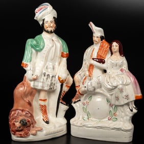 Two Staffordshire Figure Groups
