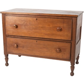 American Cherry and Pine Two Drawer Chest