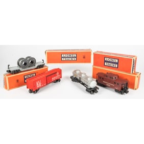 Four Lionel Train Cars, O Gauge