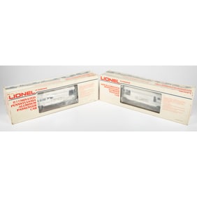 Two Lionel Pennsylvania Train Cars, O Gauge