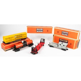 4 Lionel Train Cars, O Gauge