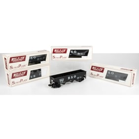 5 Right-Of-Way Train Cars, O Gauge,