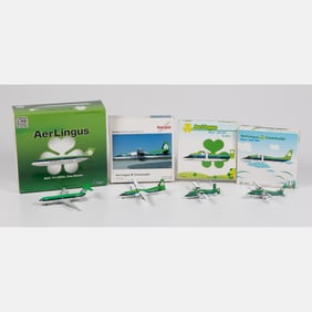Four Aer Lingus Diecast Airplanes