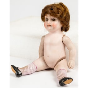 French Bisque Porcelain Doll