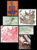 A Miscellaneous Collection of Framed Decorative Items b