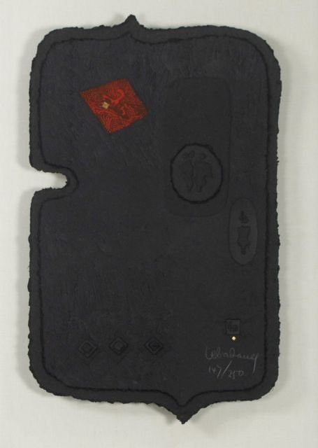 Lebadang (Vietnamese, b. 1922) Quasar, Cast paper,: Lebadang (Vietnamese, b. 1922) Quasar, Cast paper, Signed lower right and numbered 147/250. Dimensions: h: 24 x w: 14 in. *** Please inquire for shipping estimate prior to bidding. Shipping costs may 