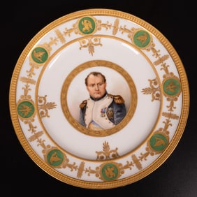 Sevres Porcelain Napolean Portrait Plate