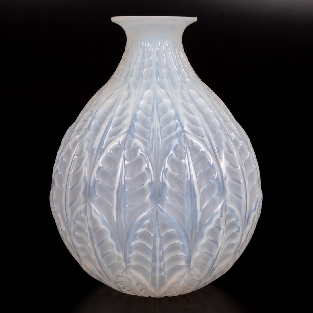 Rene Lalique Malesherbes Frosted Opalescent Crystal Vase (1 of 4)