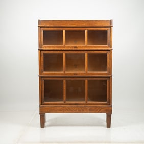 A Macey Oak Three Part Barrister Bookcase.