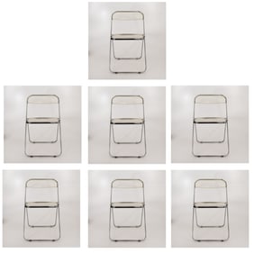 7 Giancarlo Piretti Plia Folding Chairs