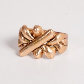 A 14 Kt. Yellow Gold Puzzle Ring