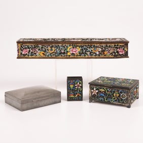 Three Chinese Enameled Boxes