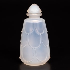 Rene Lalique Perles Frosted Opalescent Perfume Bottle