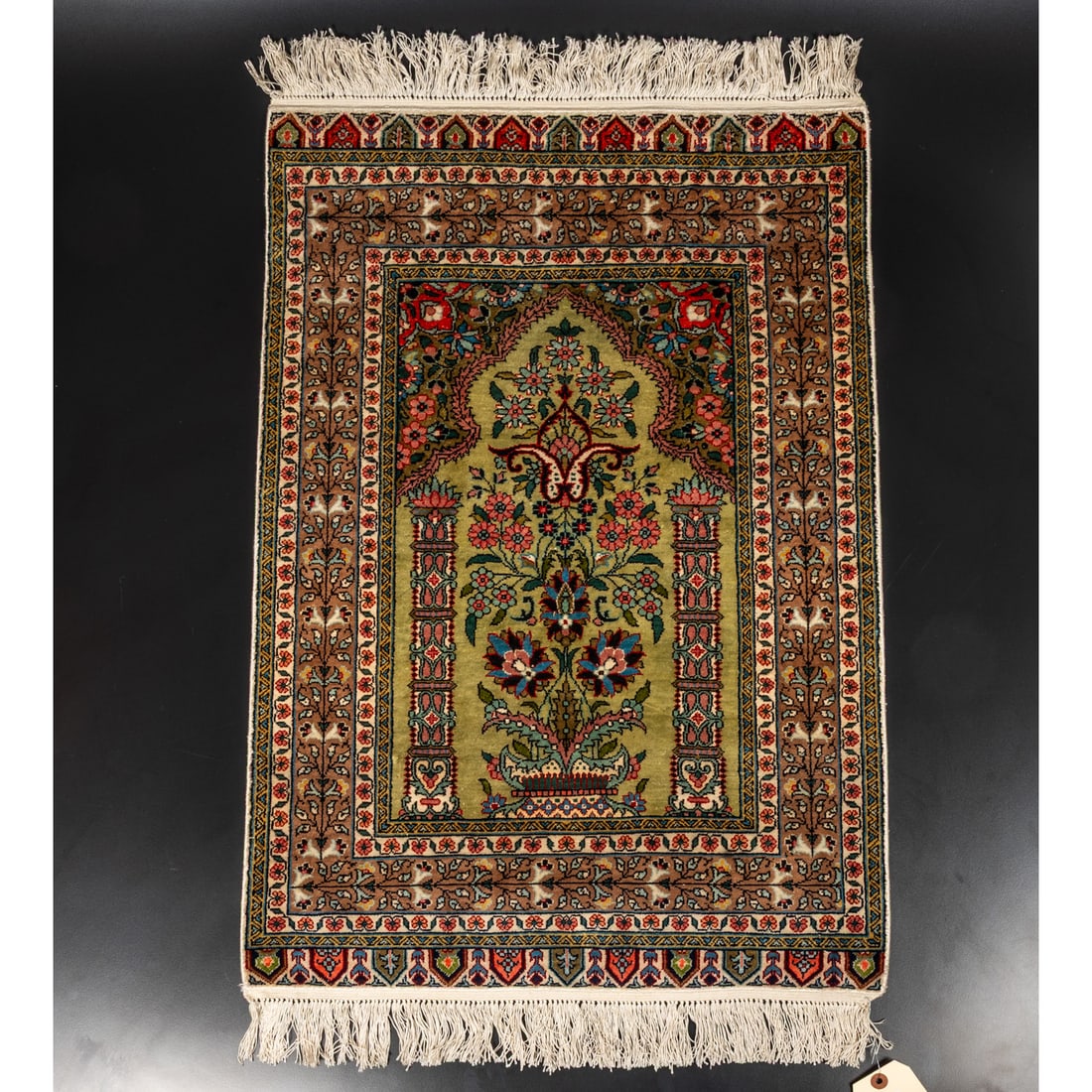 Turkish Hereke Silk Prayer Rug (1 of 7)