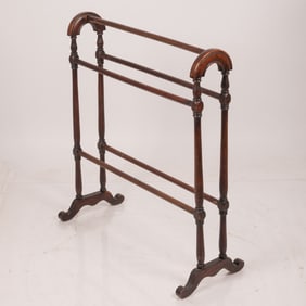 Victorian Mahogany Quilt Rack,