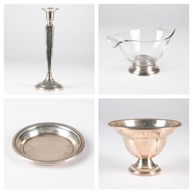 Four Sterling Silver Decorative Objects