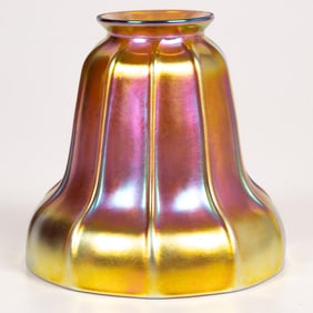 Steuben Gold Aurene Glass Shade