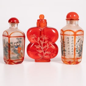 Three Chinese Snuff Bottles