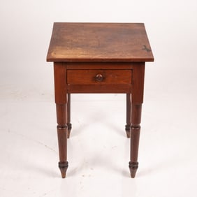 American Sheraton Walnut Single Drawer Work Table