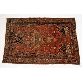 Isfahan Wool and Silk Rug