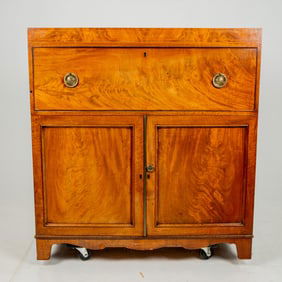 American Flame Mahogany Butler's Desk