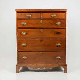 American Sheraton Style Chest of Drawers