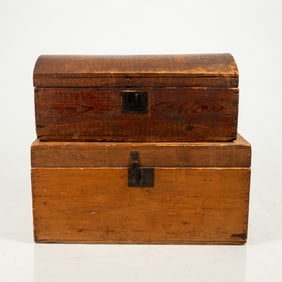 Two American Rustic Pine Trunks