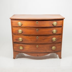 American Federal Bow Front Chest of Drawers