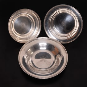 Three Sterling Silver Serving Bowls