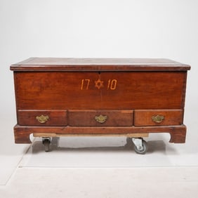 American Cherry and Pine Dower Chest