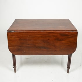 American Mahogany Drop Leaf Table