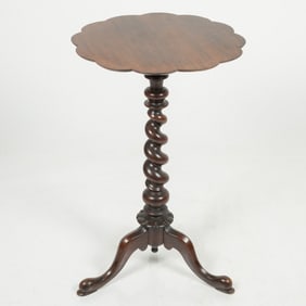 A Victorian Mahogany Barley Twist Side Table