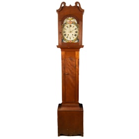 An American Cherry Tall Case Clock