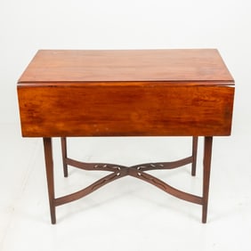 American Cherry and Mahogany Drop Leaf Table