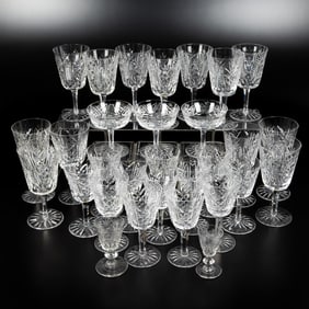 28 Waterford Crystal Stemware