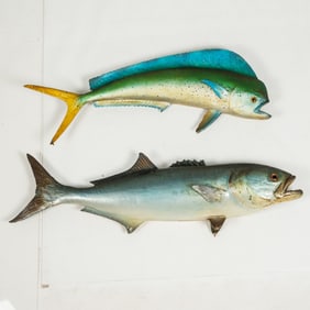 Two Taxidermy Saltwater Fish Trophies