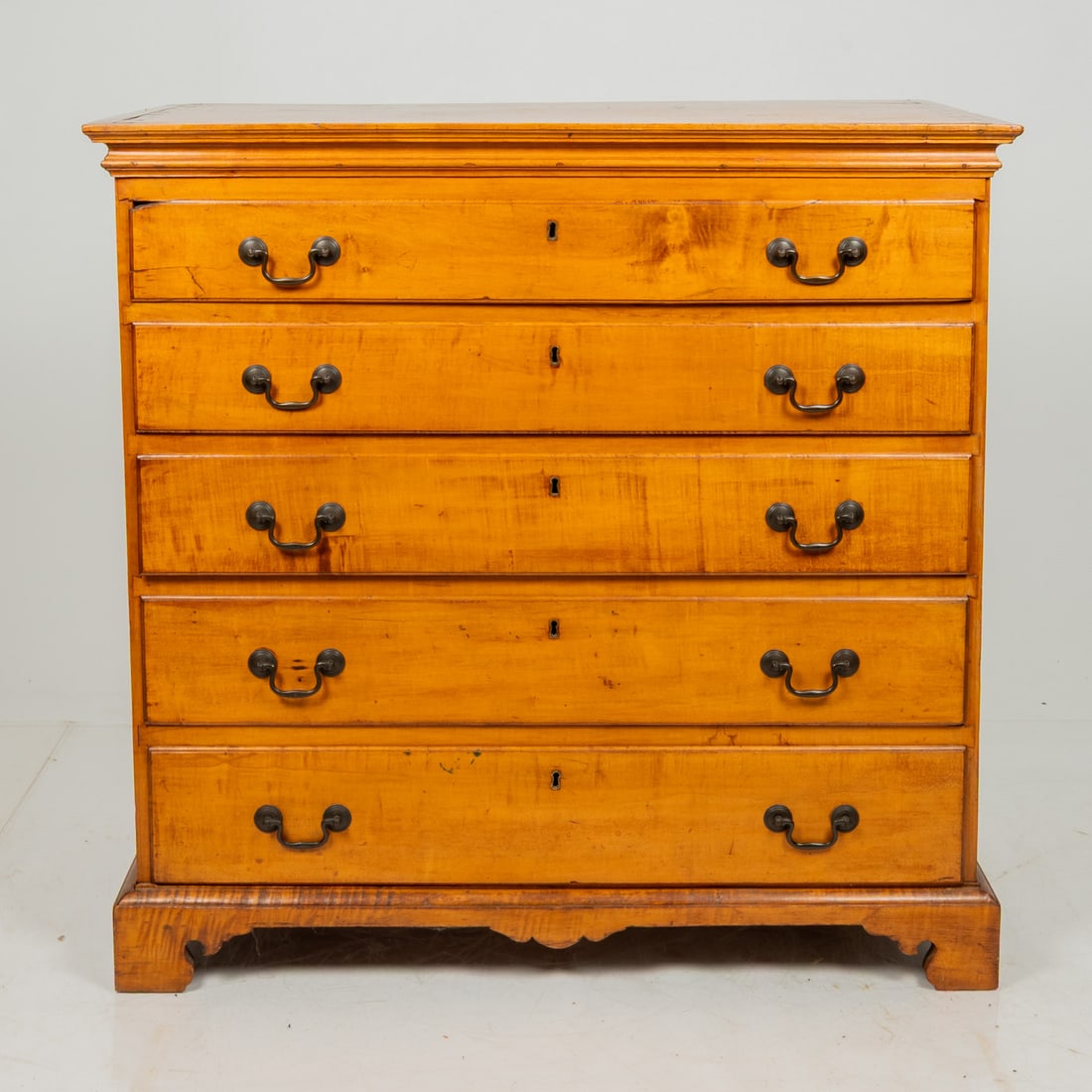 American Maple Chest of Five Drawers (1 of 12)